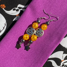 Load image into Gallery viewer, Pumpkin Star Earrings🎃⭐️