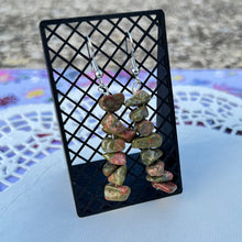 Load image into Gallery viewer, Abstract Beaded Stone Earrings