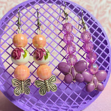 Load image into Gallery viewer, Roses & Butterflies Earring Bundle