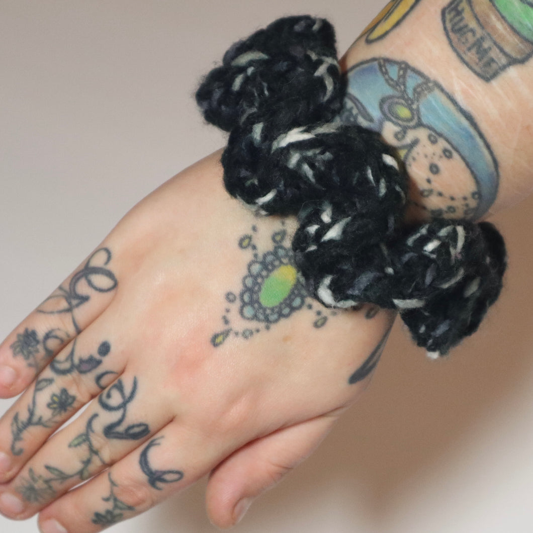Ghost Whispers Crochet Scrunchie