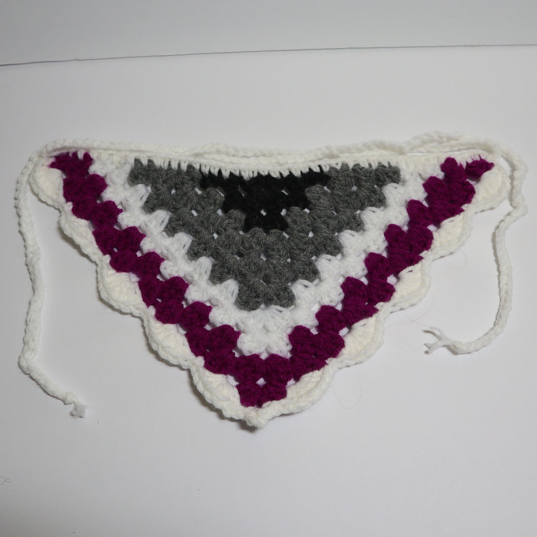 Asexual Pride Crochet Bandana