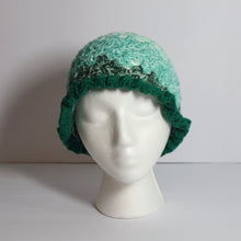 Load image into Gallery viewer, Teal in the Sea Crochet Frilly Bucket Hat
