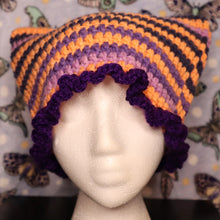 Load image into Gallery viewer, Halloween Cake Frilly Cat Hat
