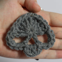Load image into Gallery viewer, Sword of Secrets Crochet Skull Keychain
