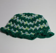 Load image into Gallery viewer, Deep In The Forest Crochet Frilly Bucket Hat
