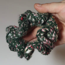 Load image into Gallery viewer, Forest Flower Crochet Scrunchie
