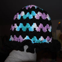 Load image into Gallery viewer, Black Berry Crochet Bucket Hat
