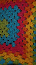 Load image into Gallery viewer, Rainbow Explosion Granny Square Blanket
