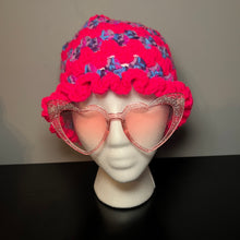 Load image into Gallery viewer, Berry Candy Crochet Bucket Hat
