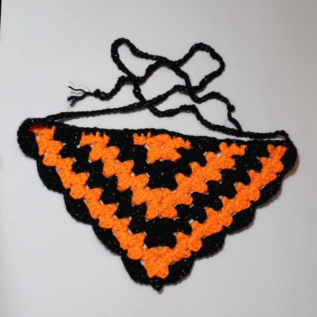 Halloween Sparkle Crochet Bandana