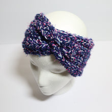 Load image into Gallery viewer, Berry Blue Crochet Headband
