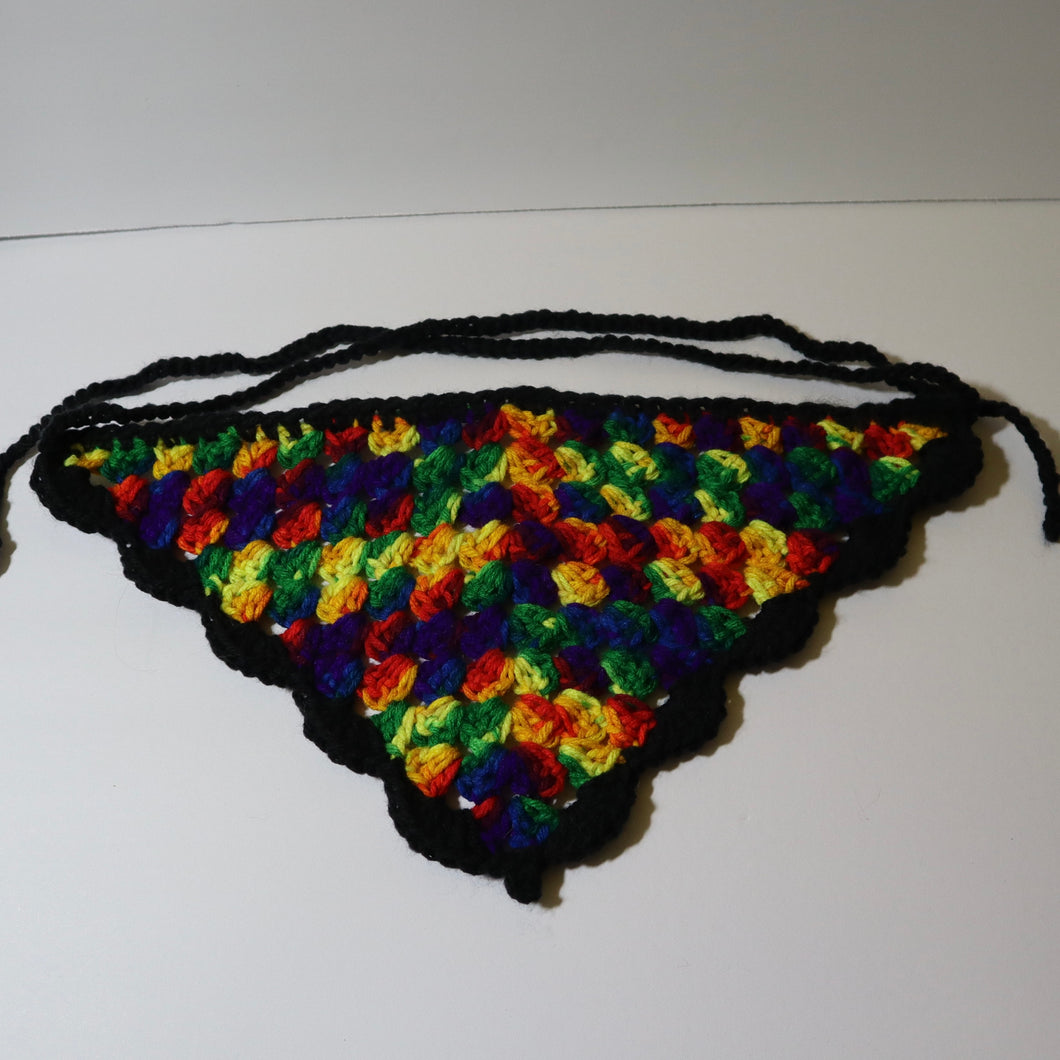 Rainbow Pride Crochet Bandana