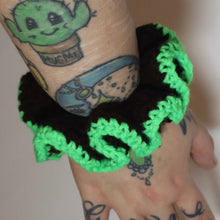 Load image into Gallery viewer, Coffee Witch Crochet Scrunchie
