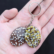Load image into Gallery viewer, Moonlight Lovers Resin Halloween Keychain
