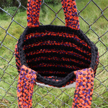 Load image into Gallery viewer, Skull Halloween One-of-Kind Crochet Tote Bag
