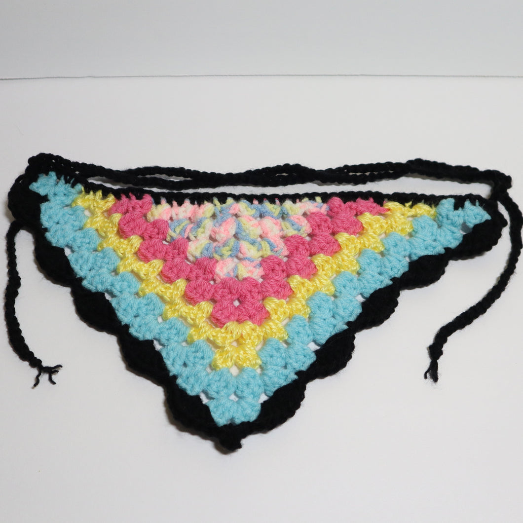 Pansexual Pixie Pride Crochet Bandana