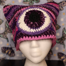 Load image into Gallery viewer, Poison Purple Eyeball Cat Hat
