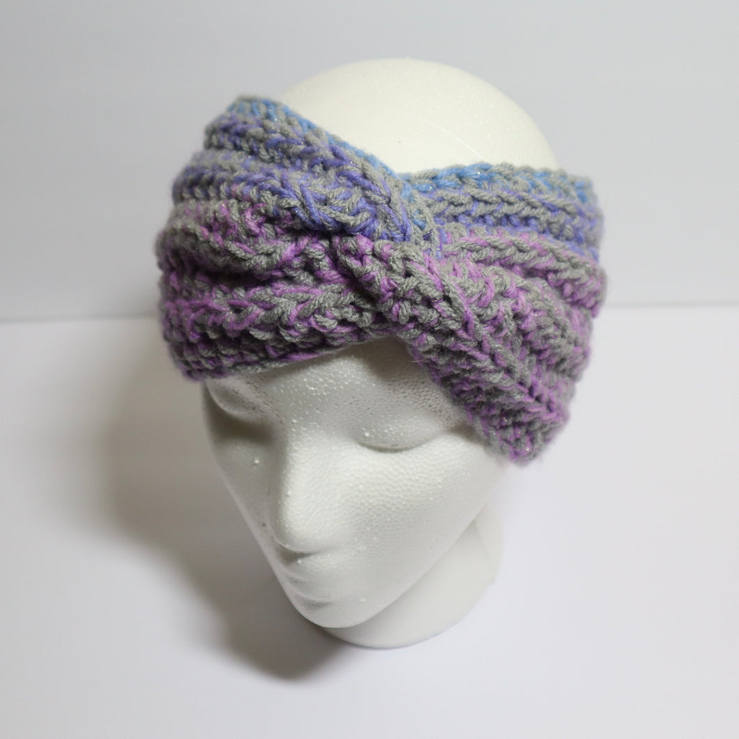 Berry Sparkle Crochet Headband