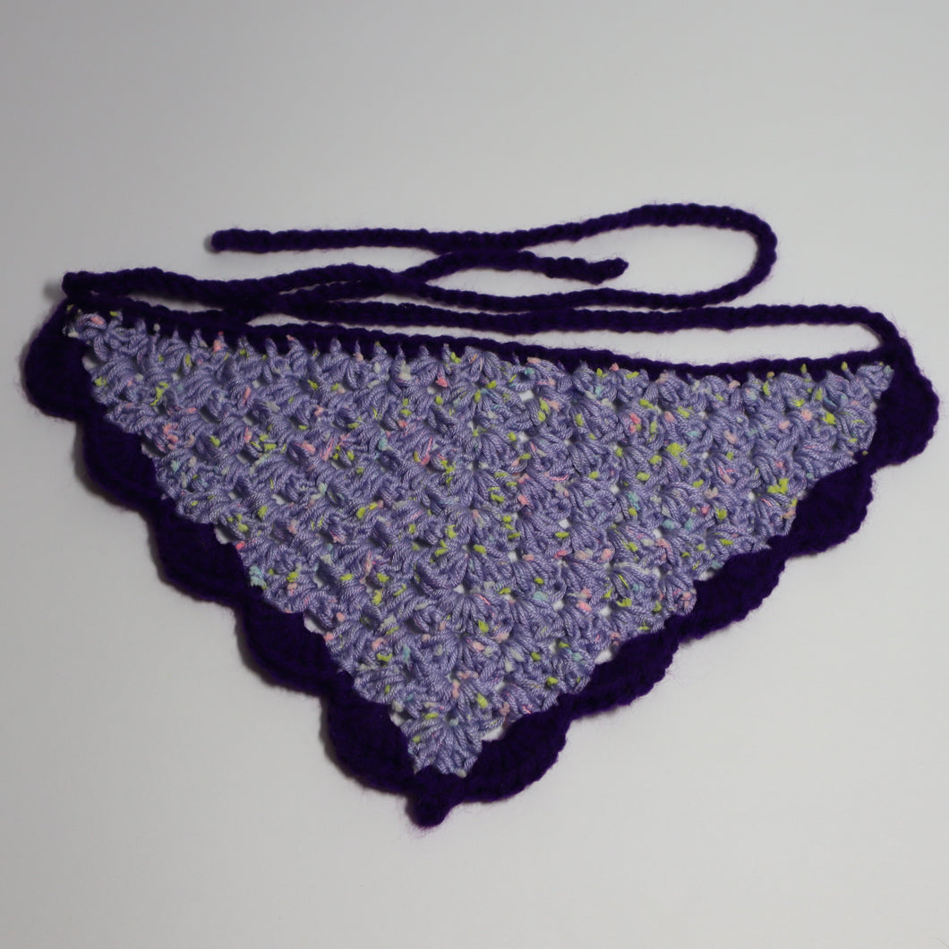 The Purple Popper Crochet Bandana