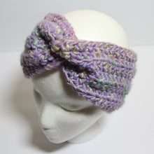 Load image into Gallery viewer, Purple Twist Crochet Headband
