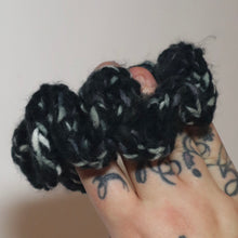 Load image into Gallery viewer, Ghost Whispers Crochet Scrunchie
