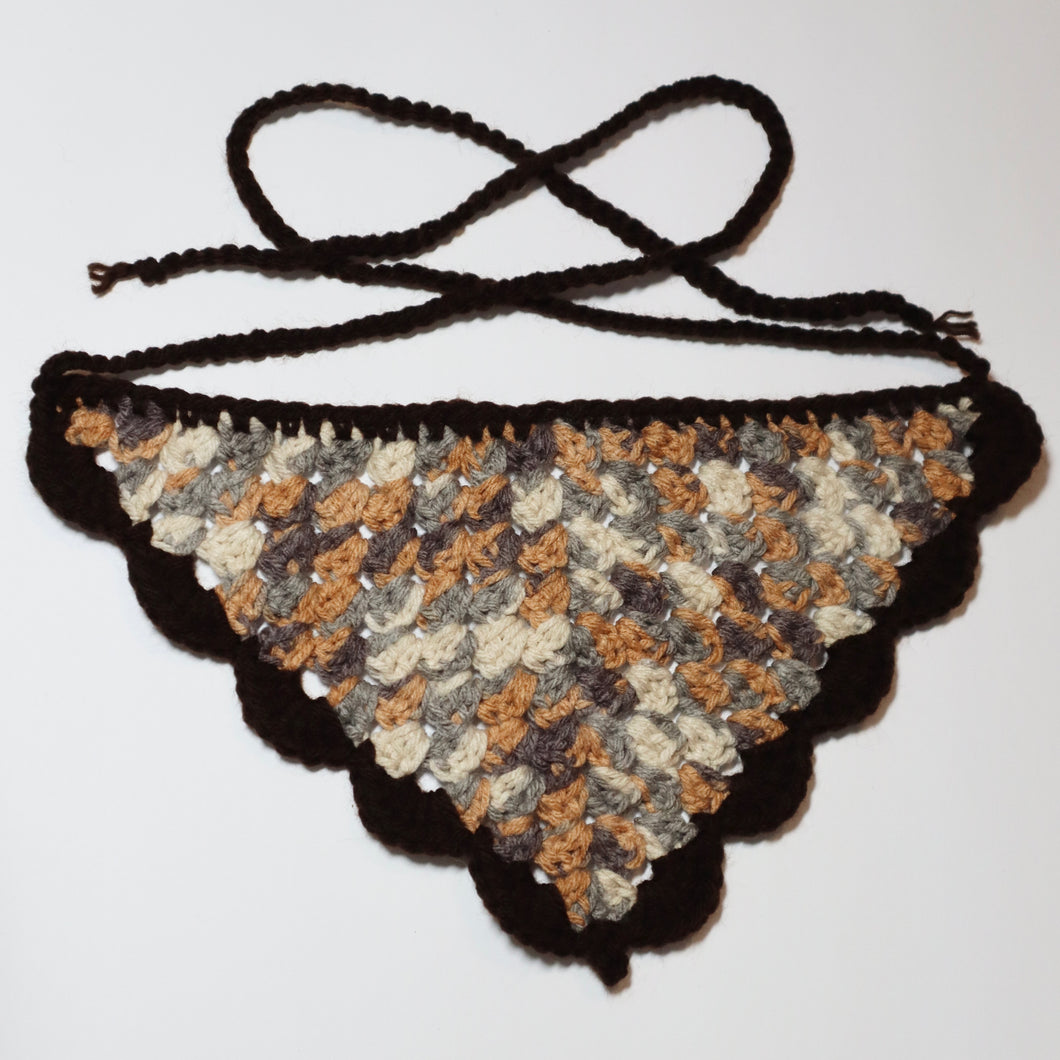 Chocolate Bar Crochet Bandana