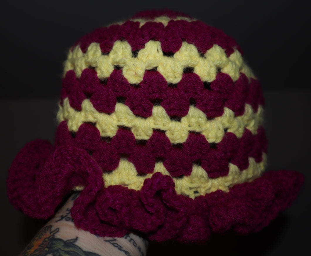 Banana Jelly Crochet Bucket Hat