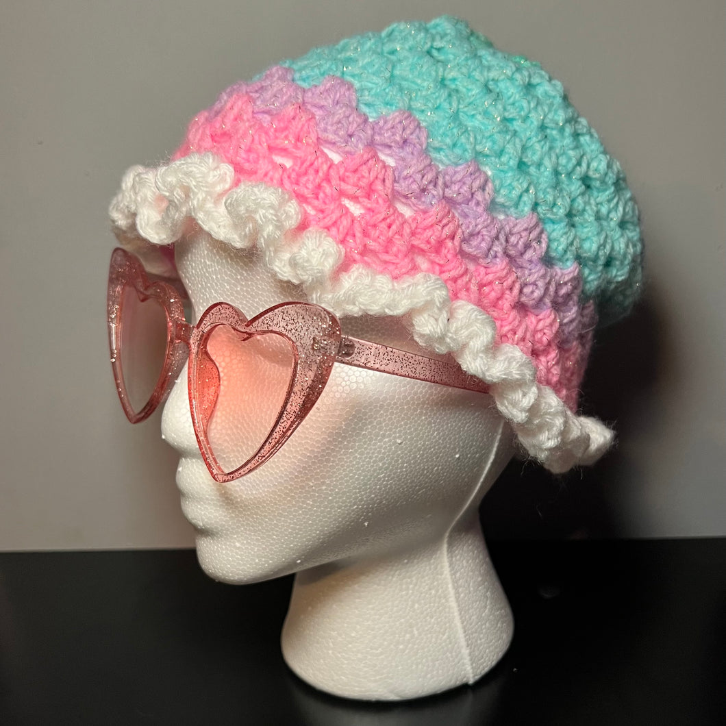 Princess of Pastel Crochet Bucket Hat