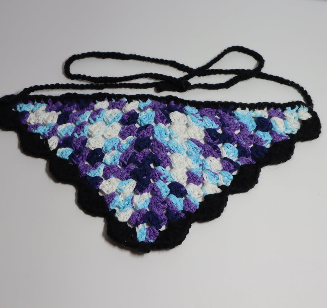 Blueberry Bum Crochet Bandana