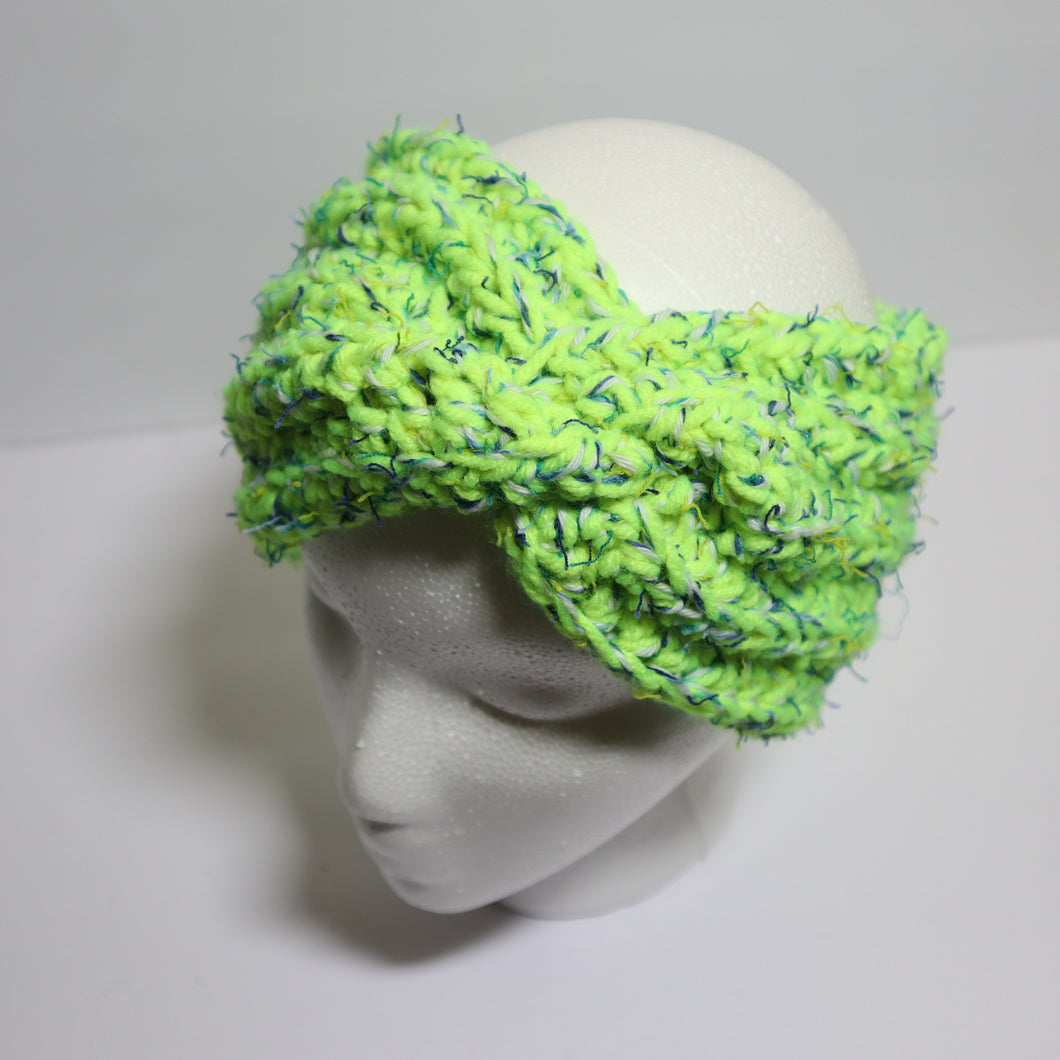 Neon Coconut Cake Crochet Twist Headband