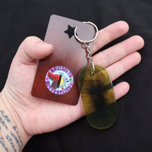 Load image into Gallery viewer, Ink Swamp Resin Halloween Keychain
