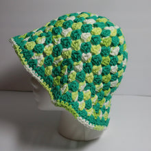 Load image into Gallery viewer, Lucky Clover Crochet Bucket Hat
