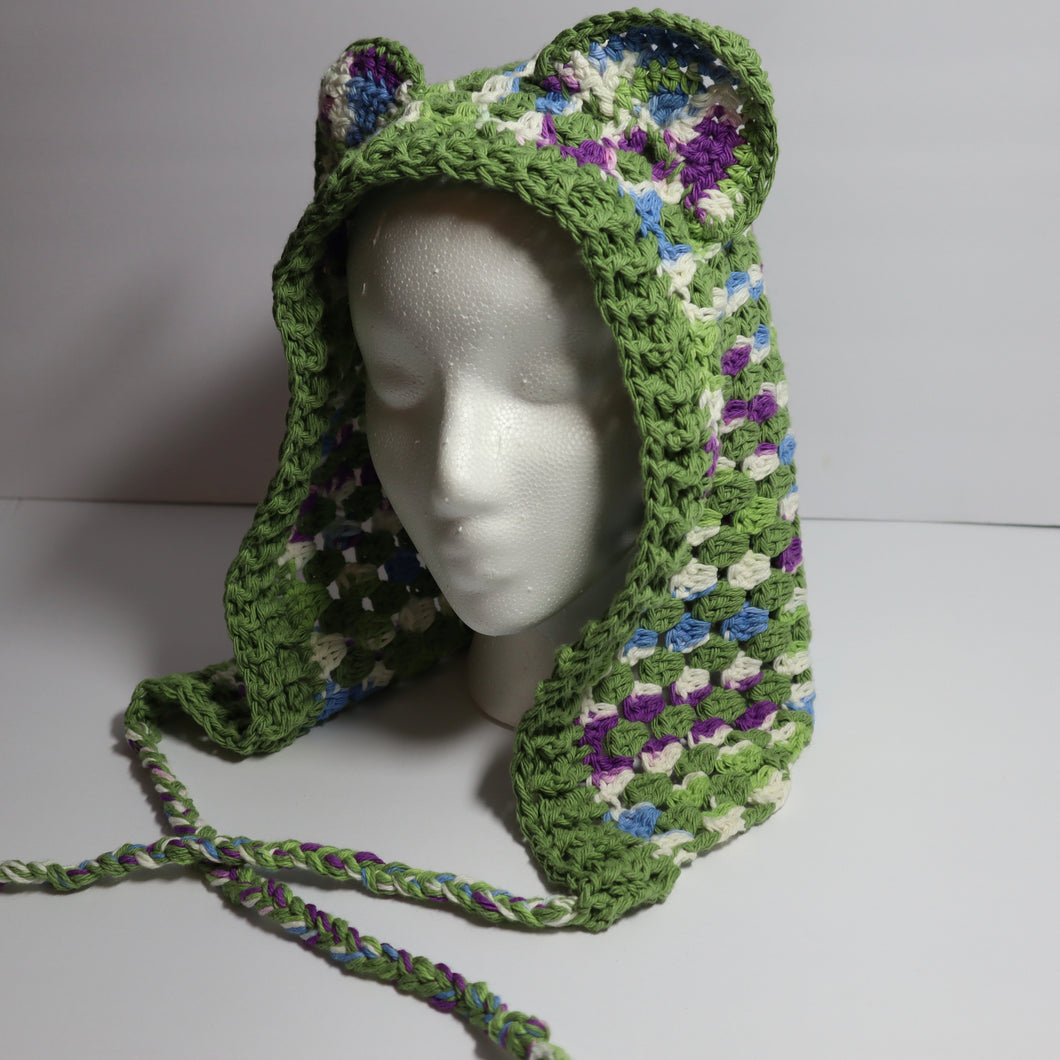 Grapes & Jelly Bears Crochet Hood