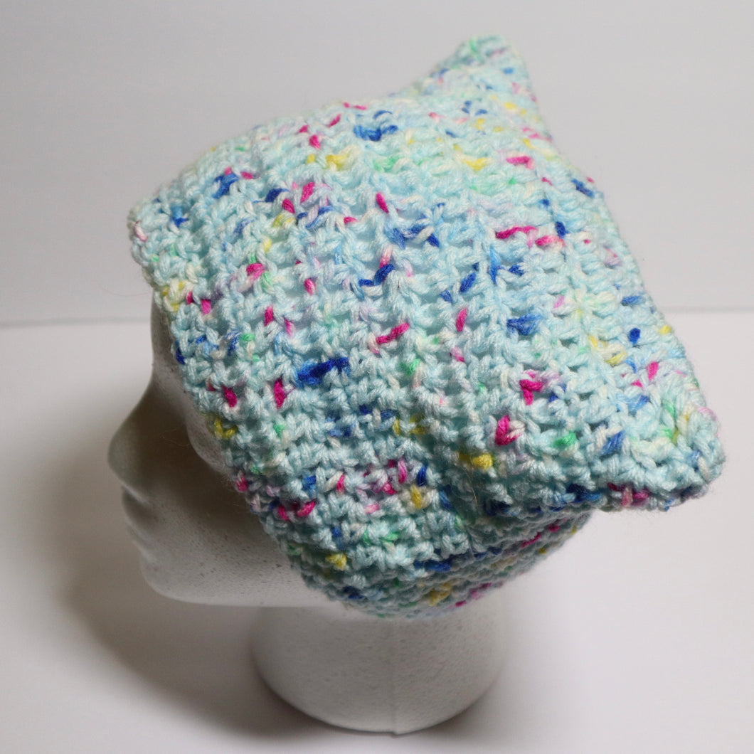 Speckled Eggs Crochet Cat Hat