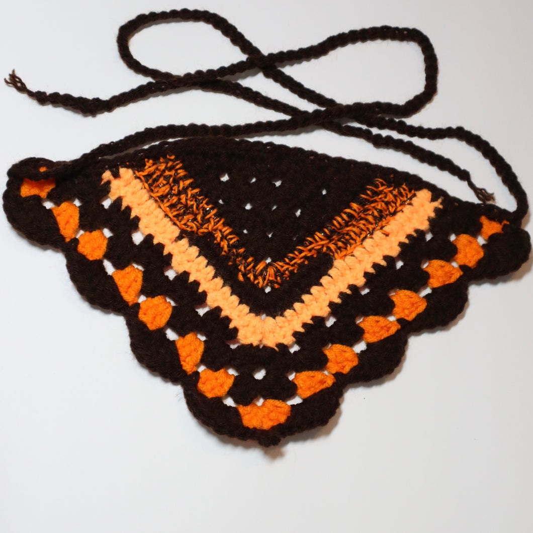 Spiced Pumpkin Coffee Crochet Bandana