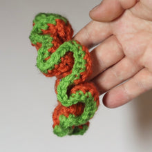 Load image into Gallery viewer, Autumn Pumpkin Crochet Scrunchie
