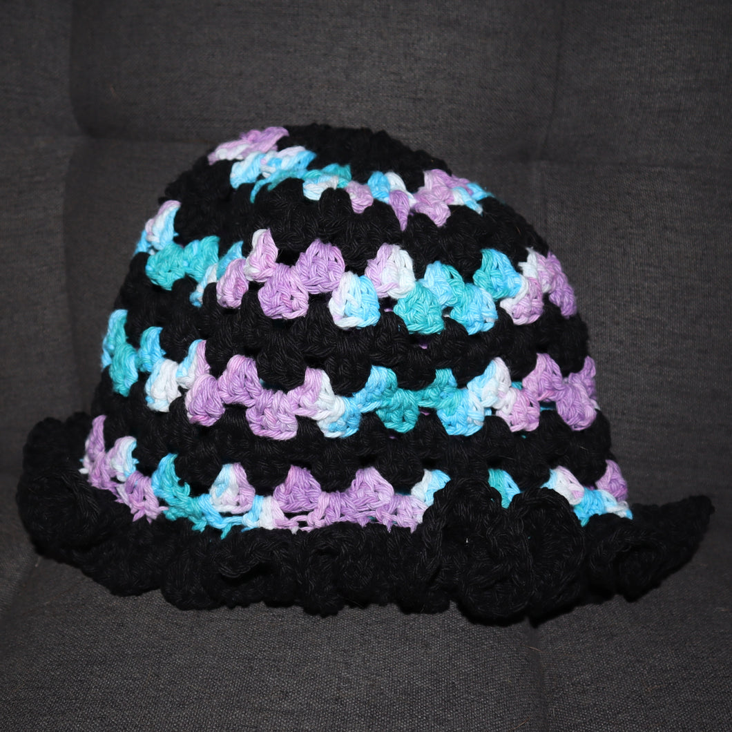 Black Berry Crochet Bucket Hat