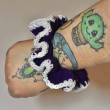 Load image into Gallery viewer, Purple Potion Crochet Scrunchie
