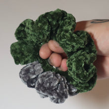 Load image into Gallery viewer, Scrappy Velvet Crochet Scrunchie
