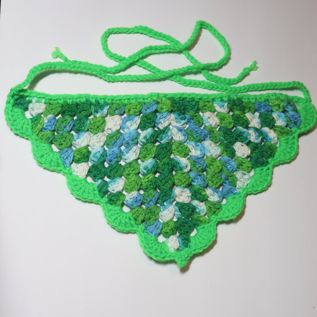 Poison Greens Crochet Bandana