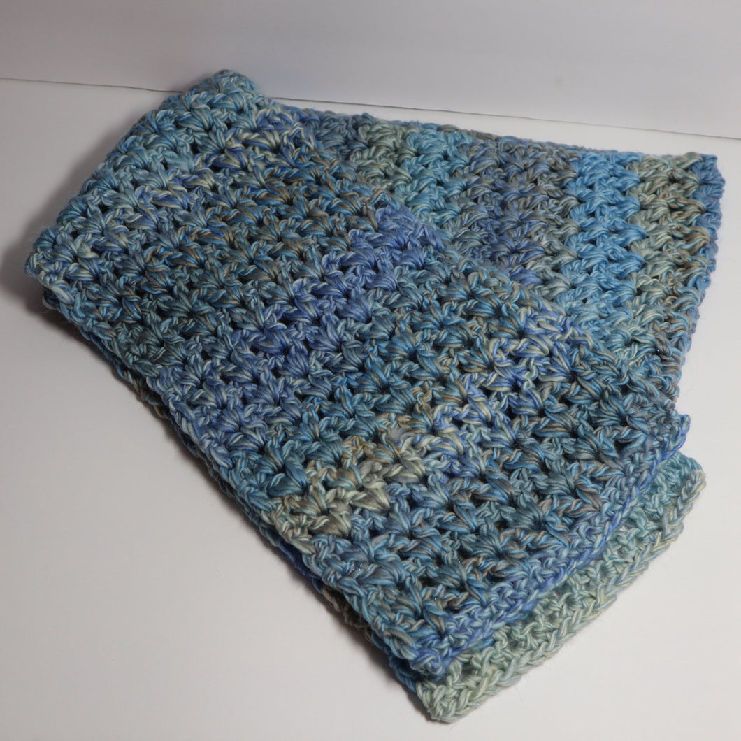 Winter Swan Crochet V-Stitch Scarf