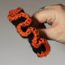 Load image into Gallery viewer, Pumpkin Spice Crochet Scrunchie
