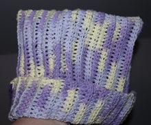 Load image into Gallery viewer, Purple Explosion Reversible Crochet Cat Hat
