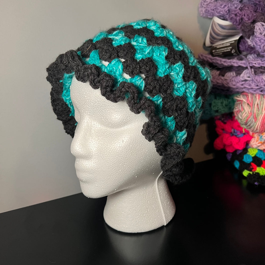 Goth Lagoon Crochet Bucket Hat