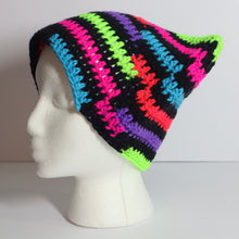 Load image into Gallery viewer, Like Neon Lights Crochet Cat Hat
