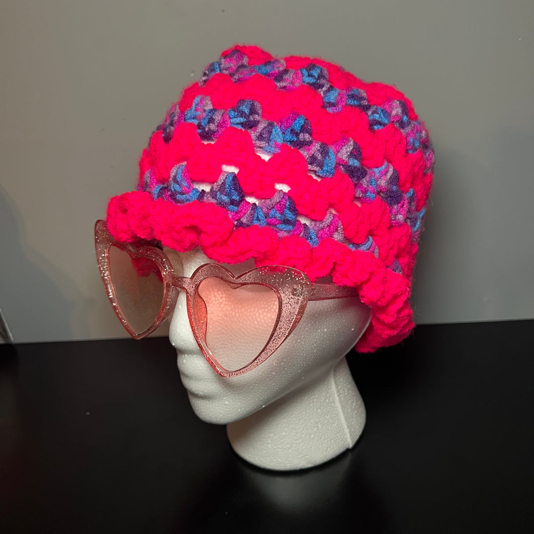 Berry Candy Crochet Bucket Hat