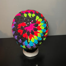 Load image into Gallery viewer, Blacklight Splatter Crochet Bucket Hat
