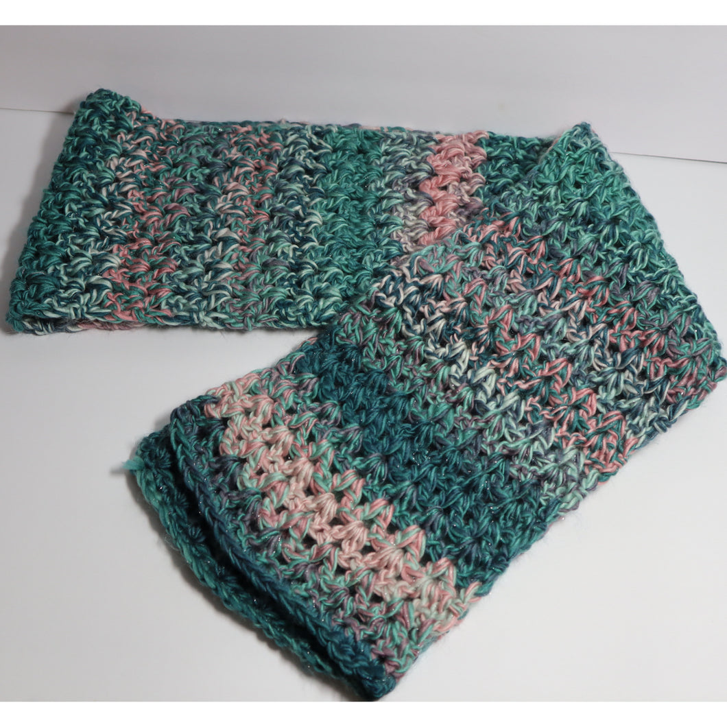 Lollipop Crochet V-Stitch Scarf