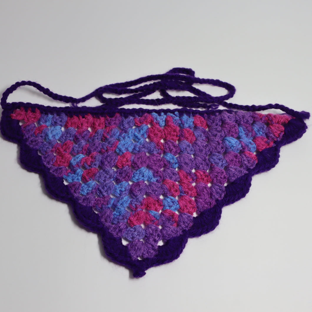 Raspberry Twist Crochet Bandana