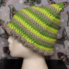 Load image into Gallery viewer, Sparkle Greens Frilly Cat Hat
